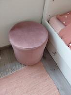 Hocker / poef Wenen (oud roze), Huis en Inrichting, Ophalen, Minder dan 50 cm, Rond, Minder dan 50 cm