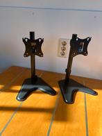 2x Beeldscherm Standaard, Computers en Software, Laptopstandaarden, Ophalen of Verzenden, Zo goed als nieuw, Overig, In diepte verstelbaar