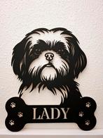 Shih tzu  naam bord van hout, Ophalen of Verzenden, Nieuw