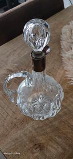 Antieke Karaf met 835‰ zilveren montuur, Antiek en Kunst, Antiek | Glas en Kristal, Ophalen of Verzenden