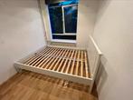 Bedframe + lattenbodem, Huis en Inrichting, Ophalen, Overige materialen, Gebruikt, Wit