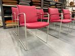 6 Nieuw Leolux Talos eetkamerstoelen Roze leer Design stoel, Huis en Inrichting, Leolux, Overige kleuren, Nieuw, Leer