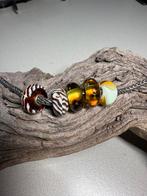 Trollbeads kralen divers bruin, Ophalen of Verzenden, Zo goed als nieuw, Glas of Kristal, Trollbeads