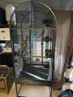 Papegaaien kooi, Dieren en Toebehoren, Vogels | Hokken en Kooien, Ophalen, Zo goed als nieuw, Aluminium, Vogelkooi