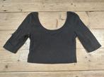 Zwarte Badila Rib Crop Top - S/M, Zwart, Ophalen of Verzenden, Zo goed als nieuw, Badila