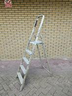 Handige aluminium 5 traps vouw trap / ladder!, Ophalen, Gebruikt, Trap, Opvouwbaar of Inschuifbaar