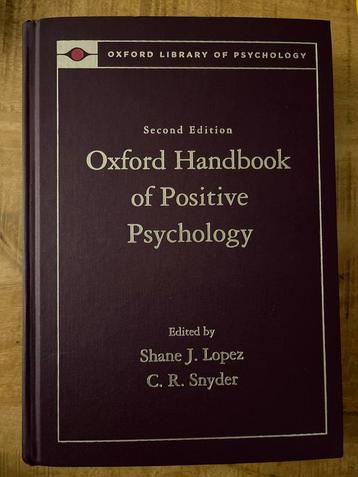 Oxford Handbook of Positive Psychology beschikbaar voor biedingen
