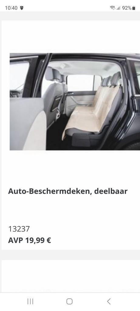 Auto-beschermdeken honden of katten, Auto diversen, Hondenrekken, Gebruikt, Ophalen