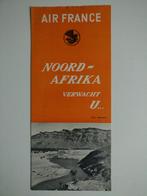 Air France folder uit 1953 (N63), Ophalen of Verzenden, Gebruikt, Kaart, Foto of Prent