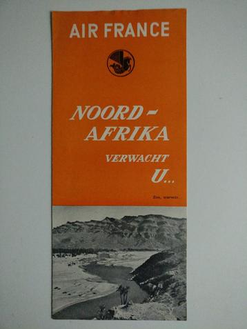 Air France folder uit 1953 (N63) beschikbaar voor biedingen