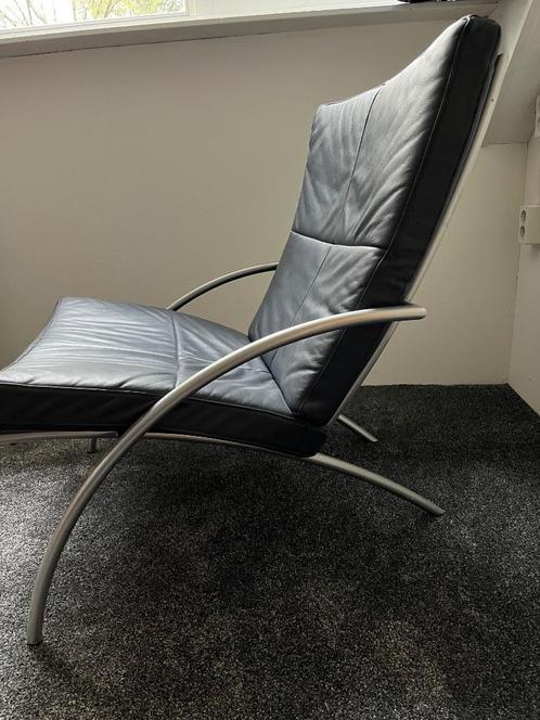 Twee mooie leren stoelen, Huis en Inrichting, Stoelen, Zo goed als nieuw, Twee, Leer, Grijs, Ophalen
