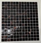 glas mozaiëk  amsterdam black gold 20x20mm, Nieuw, 20 tot 40 cm, 10 m² of meer, Wandtegels