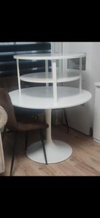 Witte Ronde Tafel - Modern Scandinavisch Design, Ophalen, Gebruikt, 100 tot 150 cm, Rond