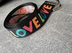 Riem met love erop 113 cm, Kleding | Dames, Verzenden, Zo goed als nieuw, Zwart, 100 cm of meer