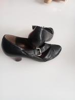 Zwarte Vintage Pumps met Gesp - Maat 38, Ophalen of Verzenden, Gedragen, Zwart