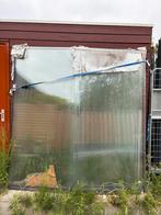 Veranda glasplaten – 1m x 1,97m – in goede staat, Ophalen of Verzenden, Hout, Overige typen, 3 ramen of meer