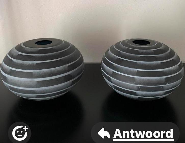 Prachtige Orrefors Zweedse glas vaasjes limited edition, Antiek en Kunst, Antiek | Glas en Kristal, Ophalen