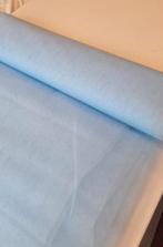 Hemelsblauwe tule op rol 20,6 meter, Hobby en Vrije tijd, Stoffen en Lappen, Overige materialen, 120 cm of meer, Wit, Ophalen of Verzenden