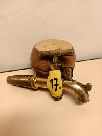 Antieke Messing Kraan - 14cm beschikbaar voor biedingen