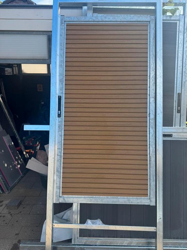 Stema de composiet poort van Nederland kwaliteit oer sterk, Tuin en Terras, Tuinpoorten, Nieuw, Schuifpoort, Composiet, 150 tot 200 cm