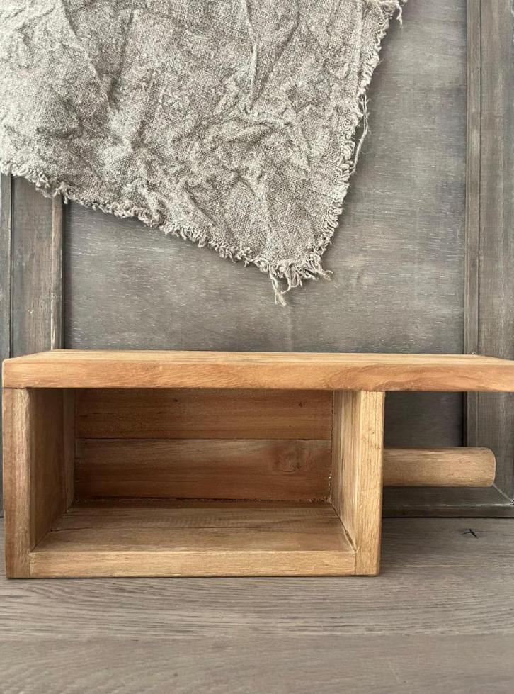 Toilet Rolhouder 39,5cm, Huis en Inrichting, Badkamer | Badtextiel en Accessoires, Nieuw, Overige typen, Bruin, Ophalen of Verzenden