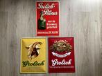 Vintage 3D GROLSCH reclame borden verzameling (geen emaille), Ophalen of Verzenden, Zo goed als nieuw