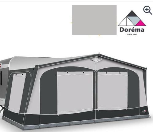 Dorema Garda 240 De Luxe maat 13 incl. 28 mm stalen stokken, Caravans en Kamperen, Tentaccessoires, Nieuw, Ophalen