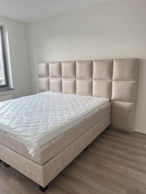 Nieuwe boxspring beige creme 180 x 200 cm ABC sleepcenter, Huis en Inrichting, Slaapkamer | Boxsprings, Nieuw, 180 cm, 200 cm
