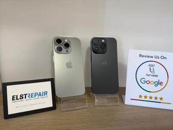 nieuwstaat iPhone 15 pro 256gb 1 jaar garantie beschikbaar voor biedingen