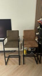 4 barkrukken in diverse kleuren, Ophalen, Gebruikt, Met voetsteun, 60 tot 90 cm