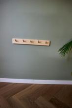 5 haaks (kinder)kapstok grenen handgemaakt, Wandkapstok, Ophalen of Verzenden, Zo goed als nieuw, Minder dan 100 cm