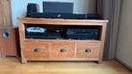 Teak televisie meubel, evt samen met vitrinekast en eettafel, Ophalen, Gebruikt, 100 tot 150 cm, Teakhout