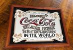 Vintage Coca Cola spiegel, Ophalen of Verzenden, Gebruikt, Reclamebord