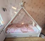 Coolkids bed eenhoorn met tipi en grote lade, Ophalen, 85 tot 100 cm, Gebruikt, Matras