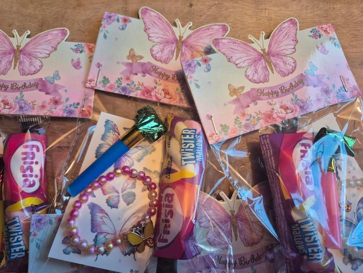 14 Vlinder Traktaties Kant-en-Klaar, Hobby en Vrije tijd, Feestartikelen, Nieuw, Overige typen, Verjaardag, Ophalen of Verzenden