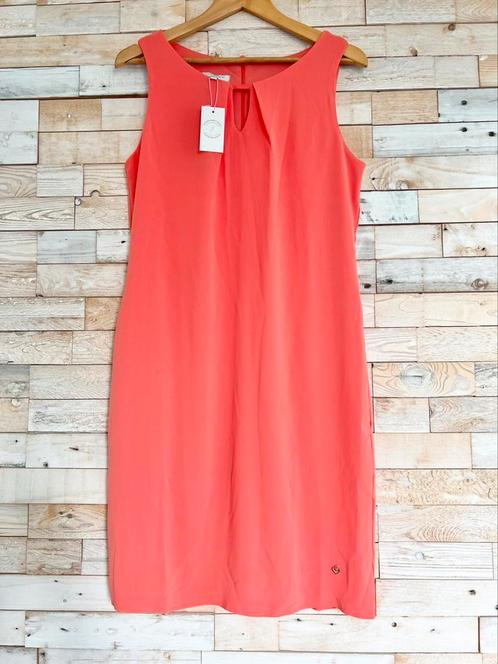 Jantje Korten jurk koraal, maat XS, S, L - NP 69,50, Kleding | Dames, Jurken, Nieuw, Maat 38/40 (M), Oranje, Knielengte, Ophalen of Verzenden