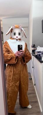 Bruin Konijn Kostuum / Paashaas Pak, Maat 52/54 (L), Carnaval, Ophalen of Verzenden, Zo goed als nieuw