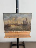 Van Zanten: Schepen in de haven, Antiek en Kunst, Kunst | Schilderijen | Klassiek, Ophalen