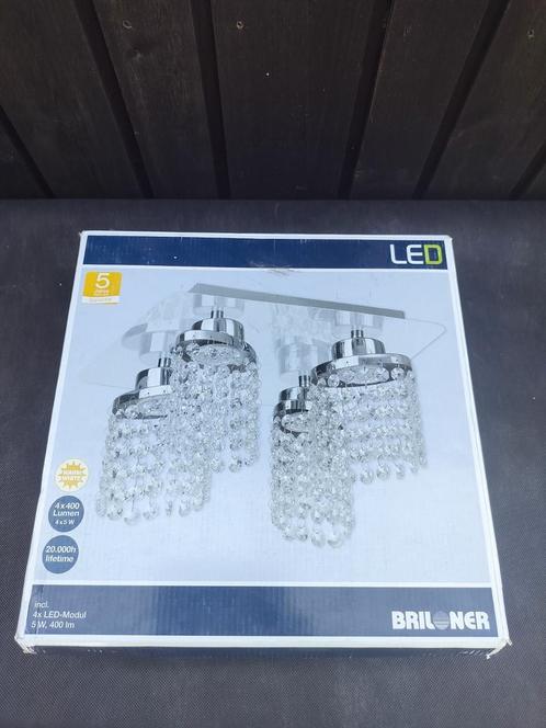 Briloner LED Wandlamp met Kristaldesign – Nieuw in doos, Huis en Inrichting, Lampen | Plafondlampen, Nieuw, Ophalen of Verzenden