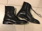 Dames laars maat 40 met rits leder Z.G.A.N., Zwart, Lage of Enkellaarzen, Ophalen of Verzenden, Zo goed als nieuw
