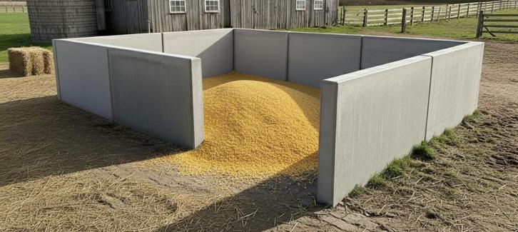 Te koop: nieuwe sleufsilowanden, Tuin en Terras, Tegels en Klinkers, Nieuw, Overige typen, Beton, 10 m² of meer, Verzenden