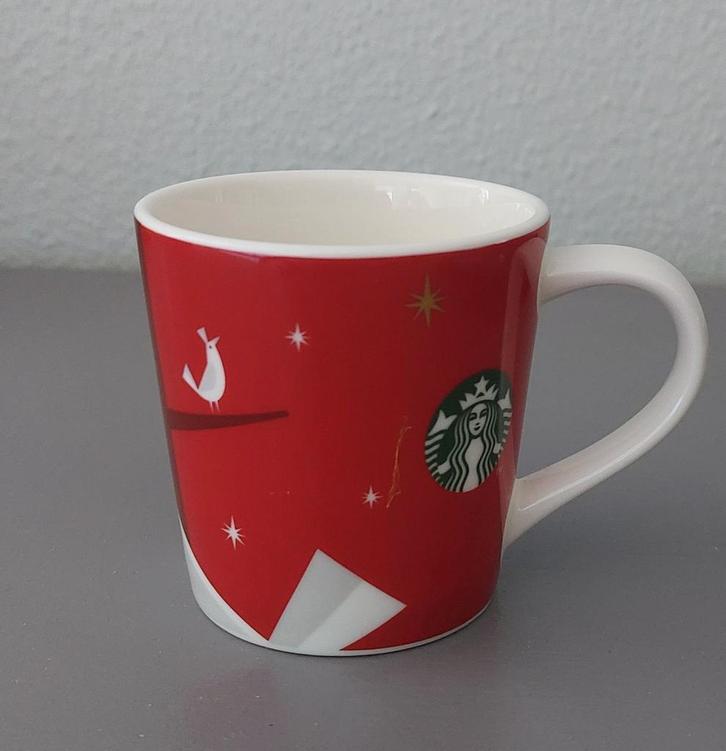 STARBUCKS espresso kopje kerst mokje 2012 🎄, Huis en Inrichting, Keuken | Servies, Zo goed als nieuw, Kop(pen) en/of Schotel(s)