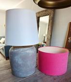 Kruiklamp met 2 Kappen - Roze & Crème, Huis en Inrichting, Ophalen, Minder dan 50 cm