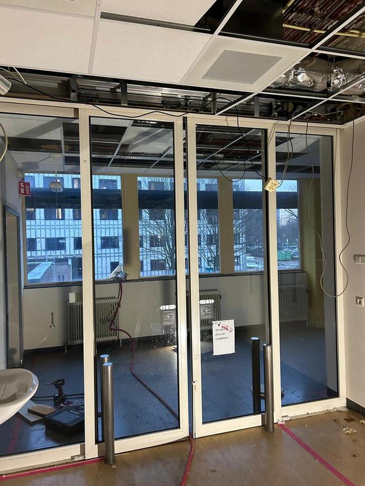 Elektrische schuifdeur schuifpui winkeldeur deuren, Doe-het-zelf en Verbouw, Deuren en Horren, Binnendeur, 215 cm of meer, 120 cm of meer