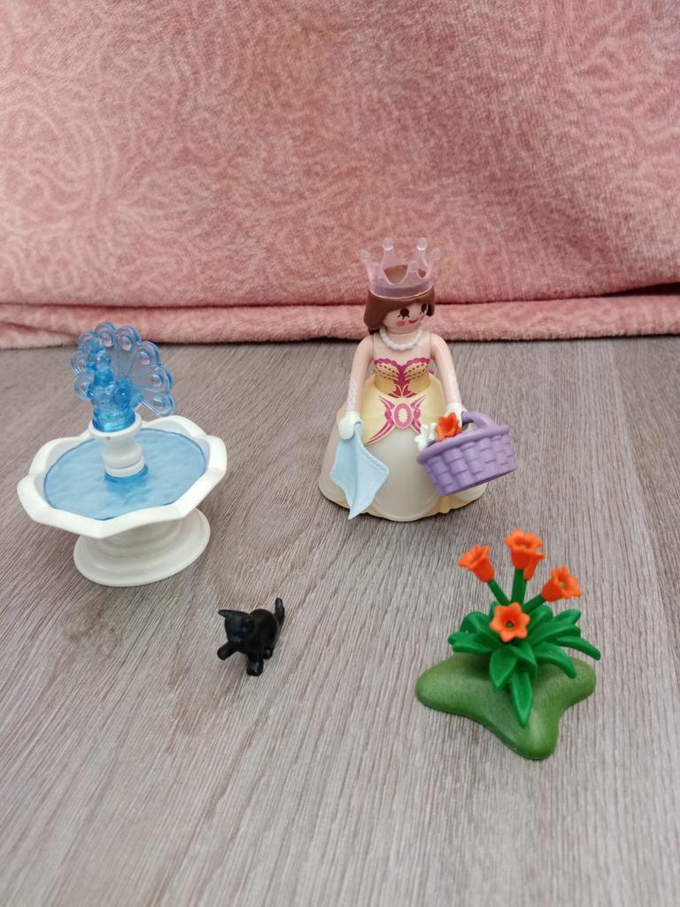 Playmobil Prinses met Bloemenmand en Fontein, Ophalen of Verzenden, Gebruikt, Los playmobil