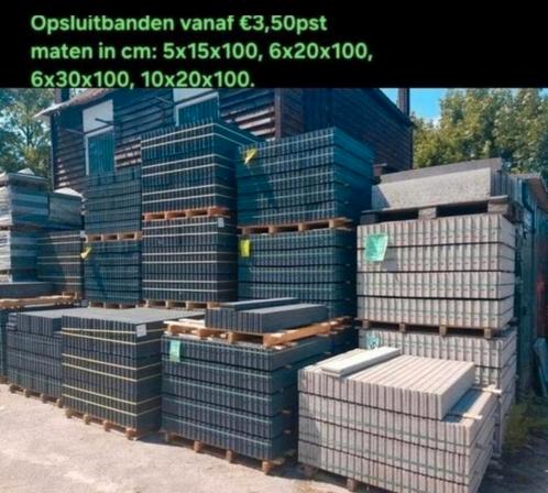 Opsluitbanden 5x15, 6x20, 6x30, 10x20x100 antraciet en grijs, Tuin en Terras, Bielzen en Borders, Nieuw, Overige typen, Beton