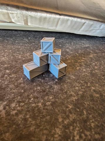 1:87 (H0) houten krattenset 1 andere schalen bespreekbaar beschikbaar voor biedingen