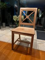 Eetkamerstoelen massief teak, Huis en Inrichting, Stoelen, Ophalen, Strak, Gebruikt, Bruin