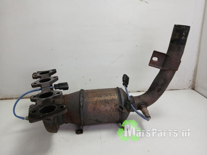 Katalysator van een Fiat 500, Auto-onderdelen, Uitlaatsystemen, Fiat, Gebruikt, 3 maanden garantie, Ophalen of Verzenden