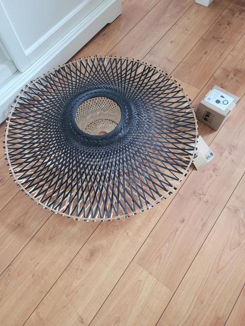 Good en Mojo Kalimantan L hanglamp zwart Ø87cm, Huis en Inrichting, Lampen | Hanglampen, Nieuw, 75 cm of meer, Hout, Metaal, Overige materialen